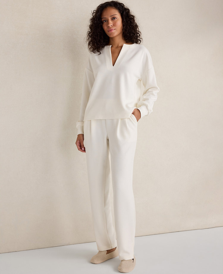 Haven Well Within Double Knit Split Neck Top