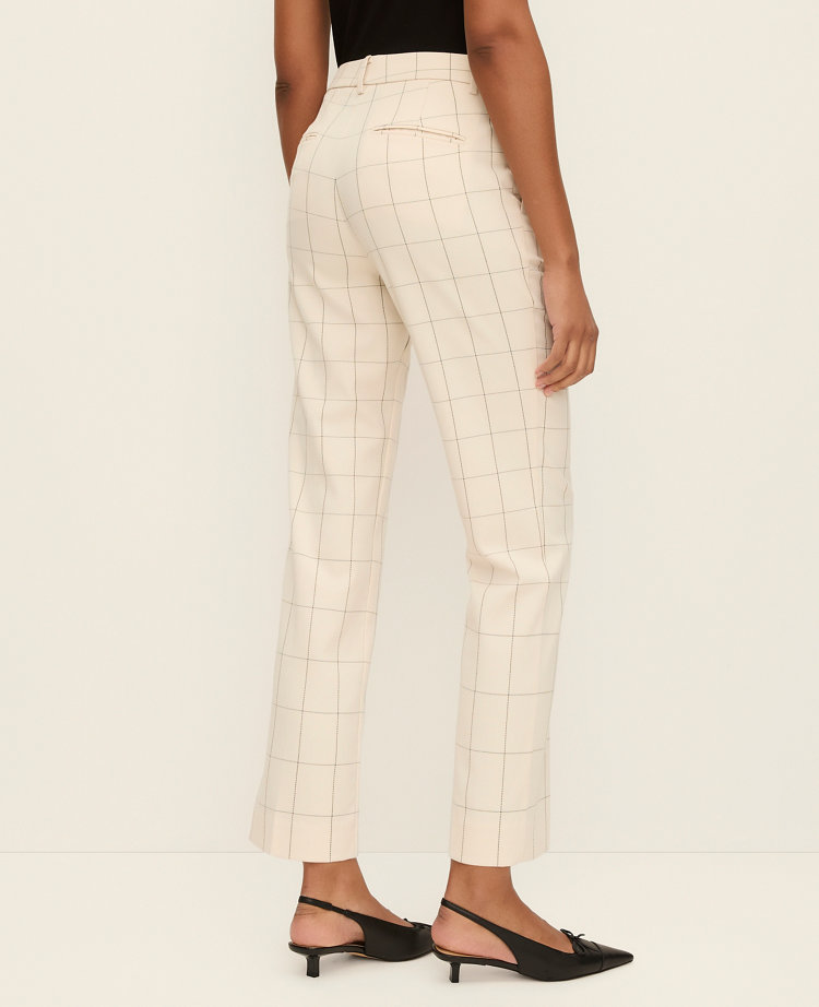 The Petite Eva Ankle Pant in Windowpane