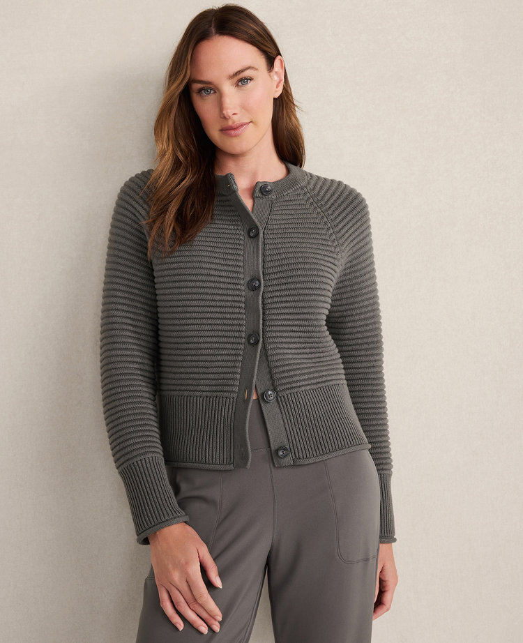 Haven Well Within Organic Cotton Horizontal Stitch Cardigan