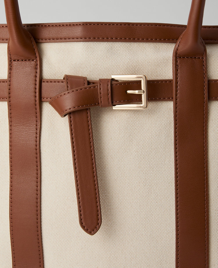 Belted Canvas Tote