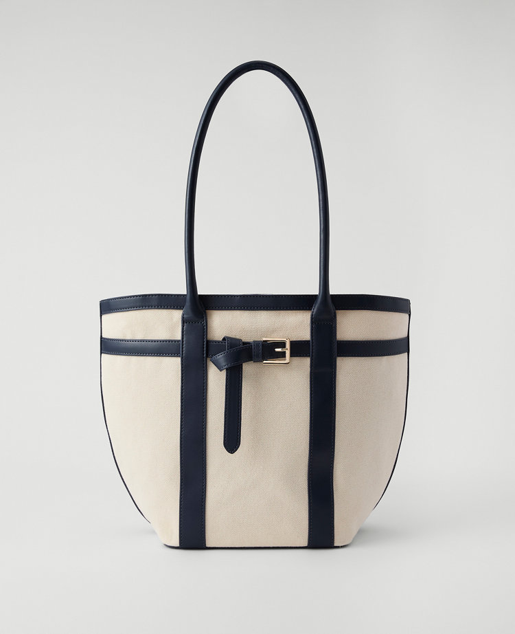 Belted Canvas Tote