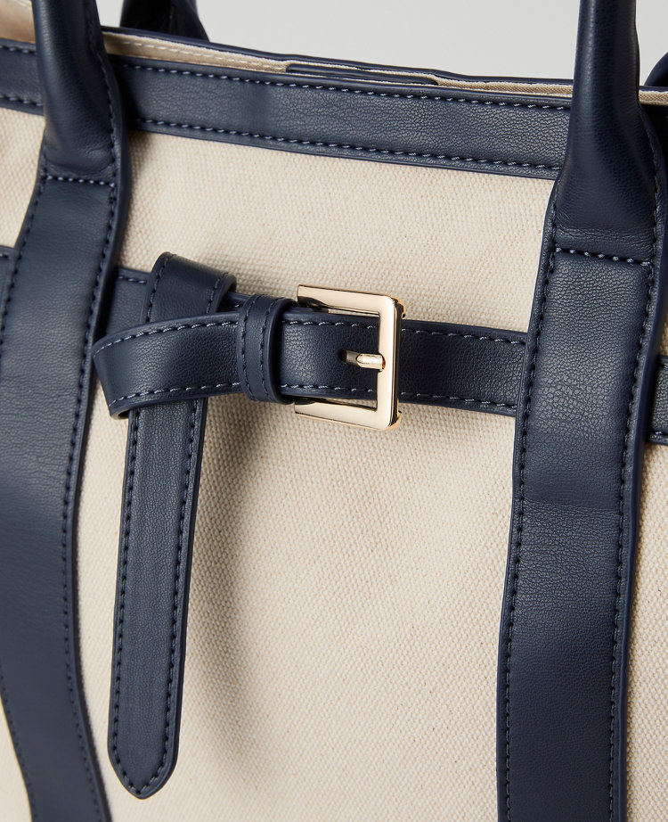 Belted Canvas Tote