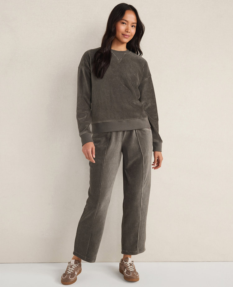 Haven Well Within Corded Velour Crewneck Pullover