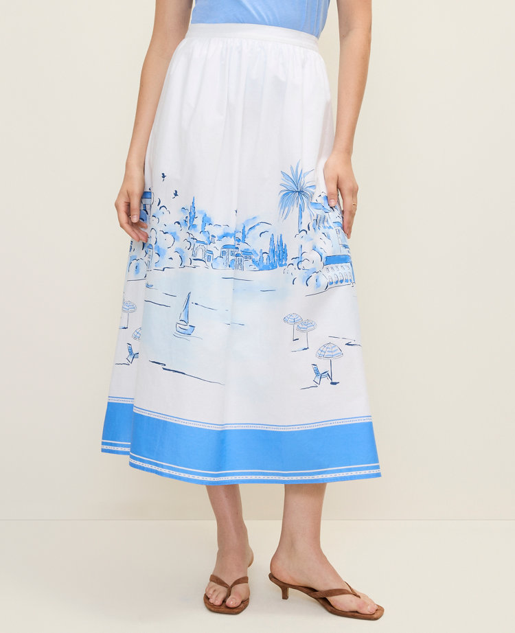 Weekend Printed Full Midi Skirt