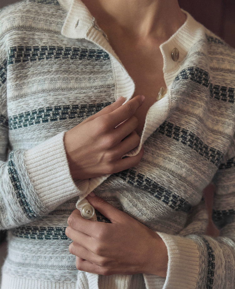 Haven Well Within Wool Blend Fair Isle Cardigan