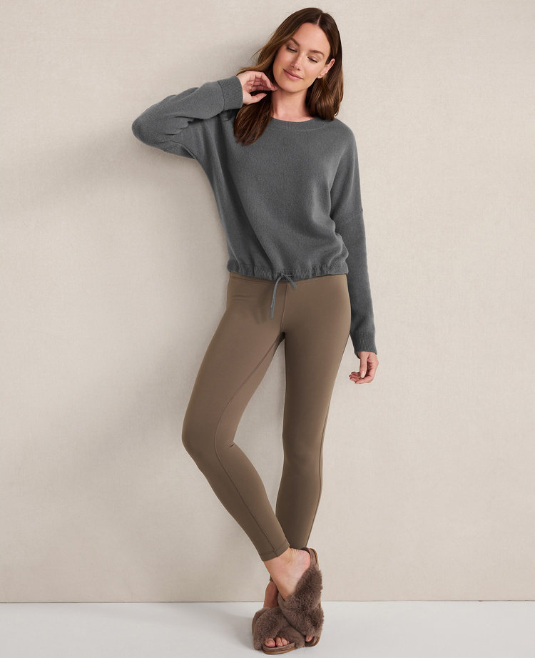 Haven Well Within Cashmere Tie-Front Crewneck Sweater