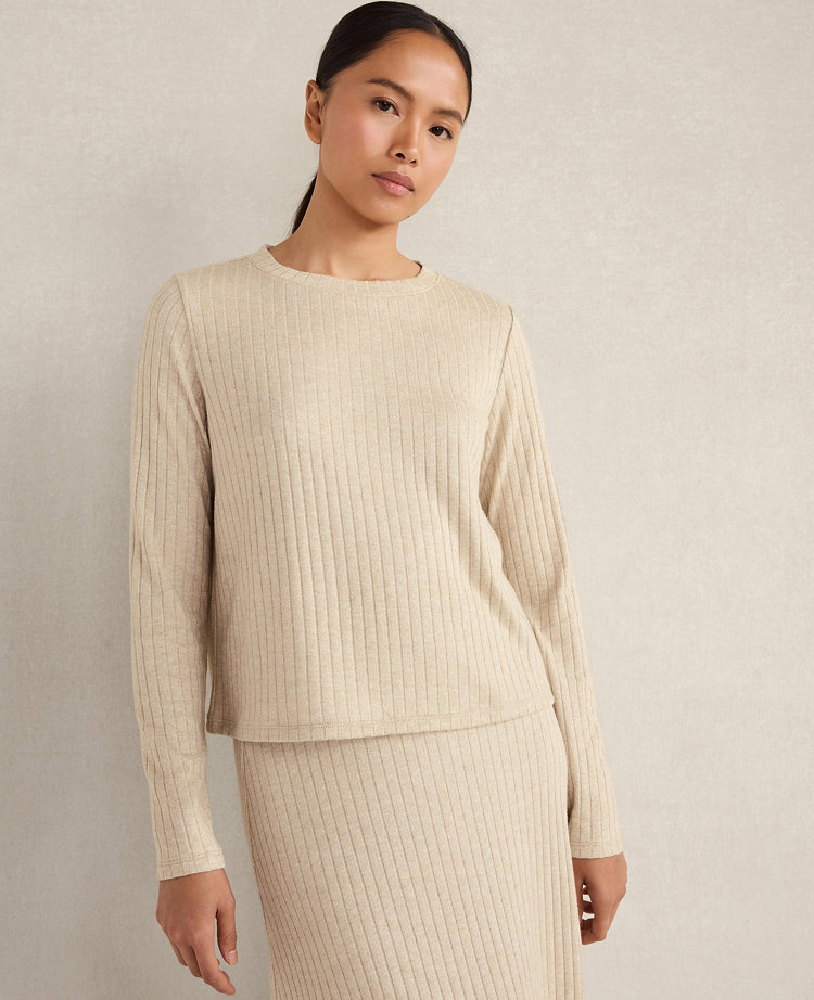 Haven Well Within Lurex Rib Knit Top