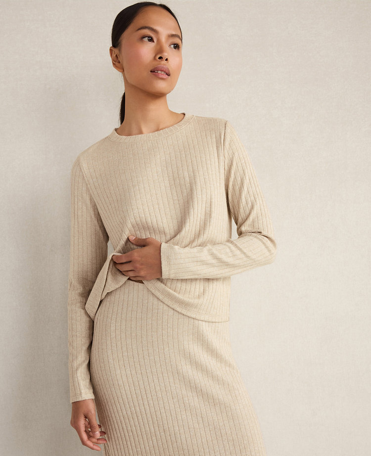 Haven Well Within Lurex Rib Knit Top