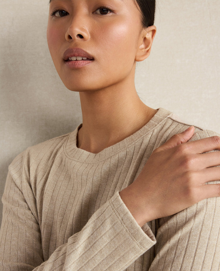 Haven Well Within Lurex Rib Knit Top