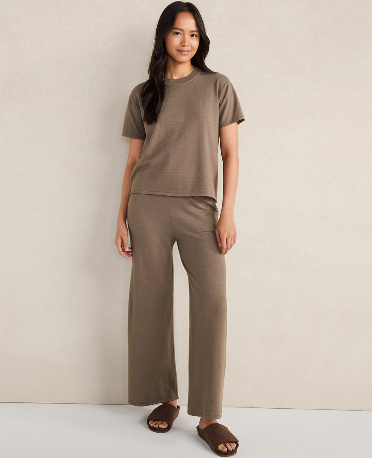 Haven Well Within Relaxed Jersey Wide Leg Pants