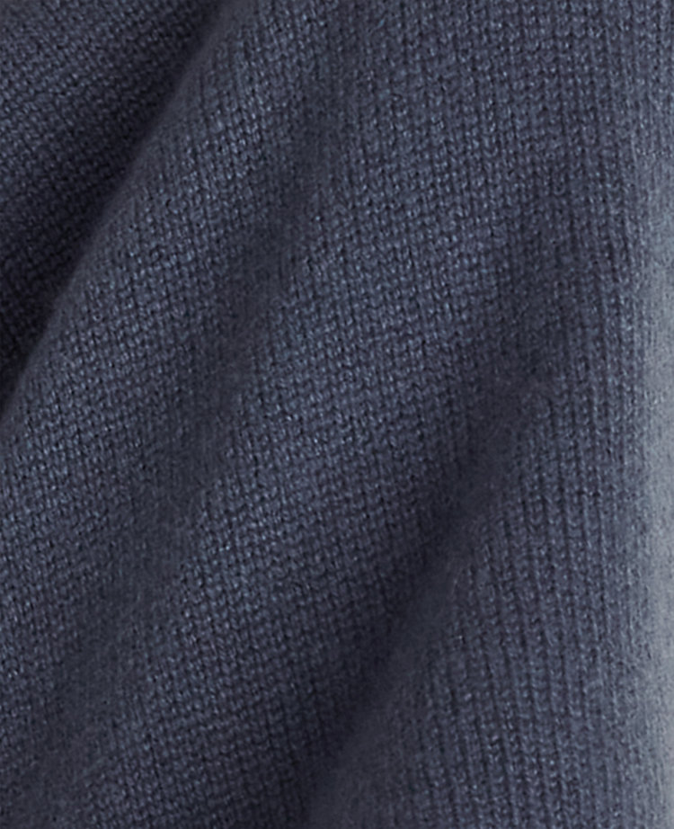 Ann Taylor Cashmere Wide Leg Jersey Pant In Blue