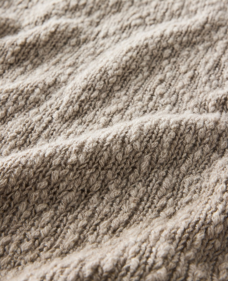 Ann Taylor Haven Well Within Marled Cashmere Crewneck Pullover Ecru Women's