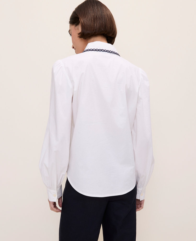 Scalloped Trim Shirt