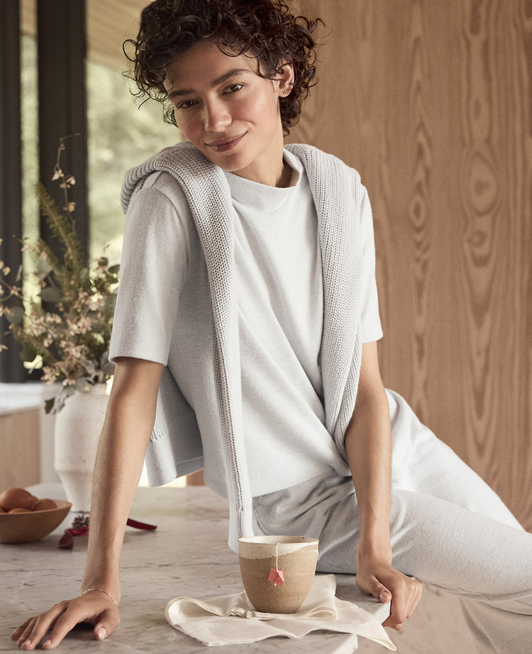 Haven Well Within Cozy Knit Mockneck Top