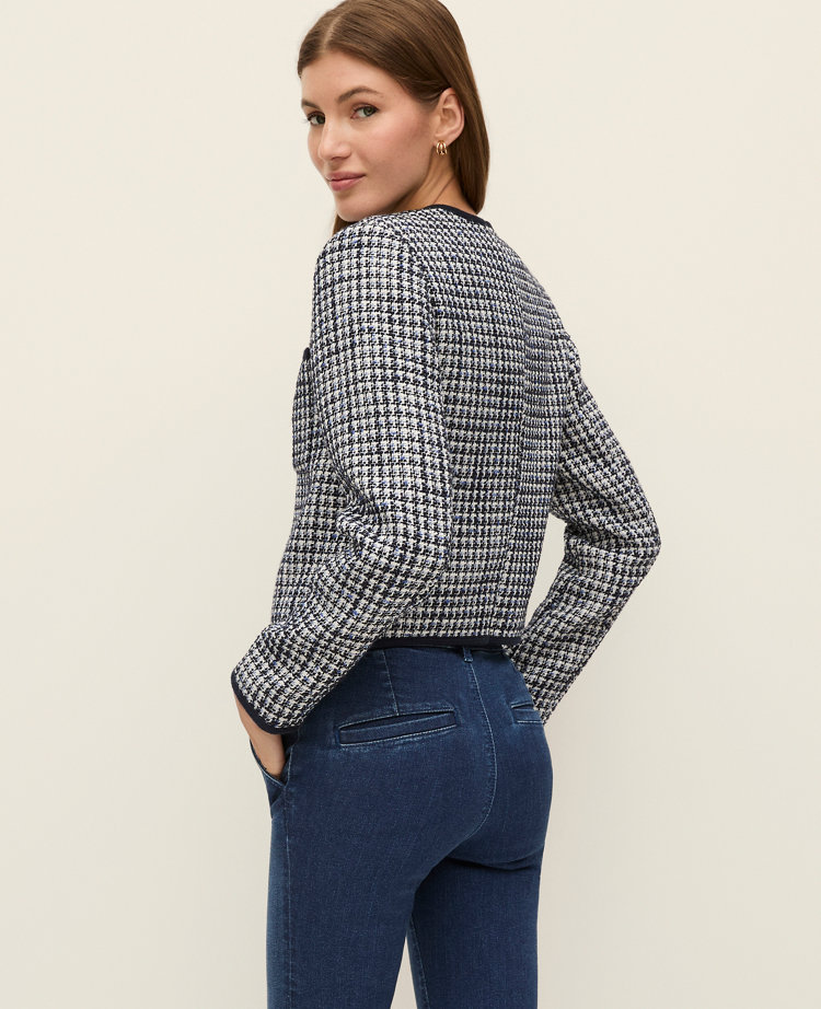 Weekend Collection Tweed Crew Neck Jacket