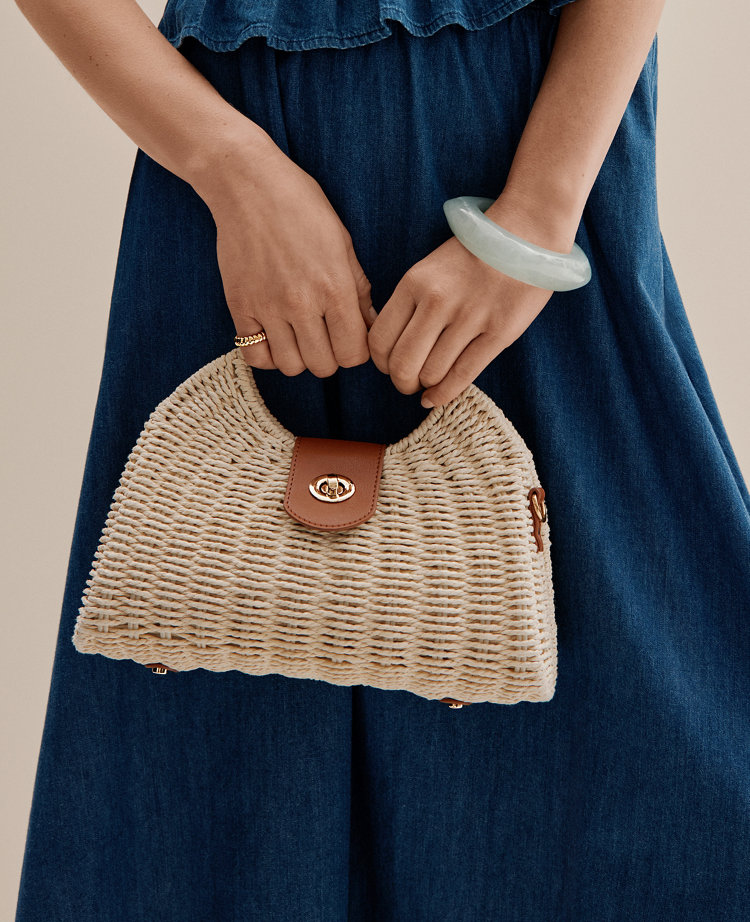 Rattan Crossbody Bag