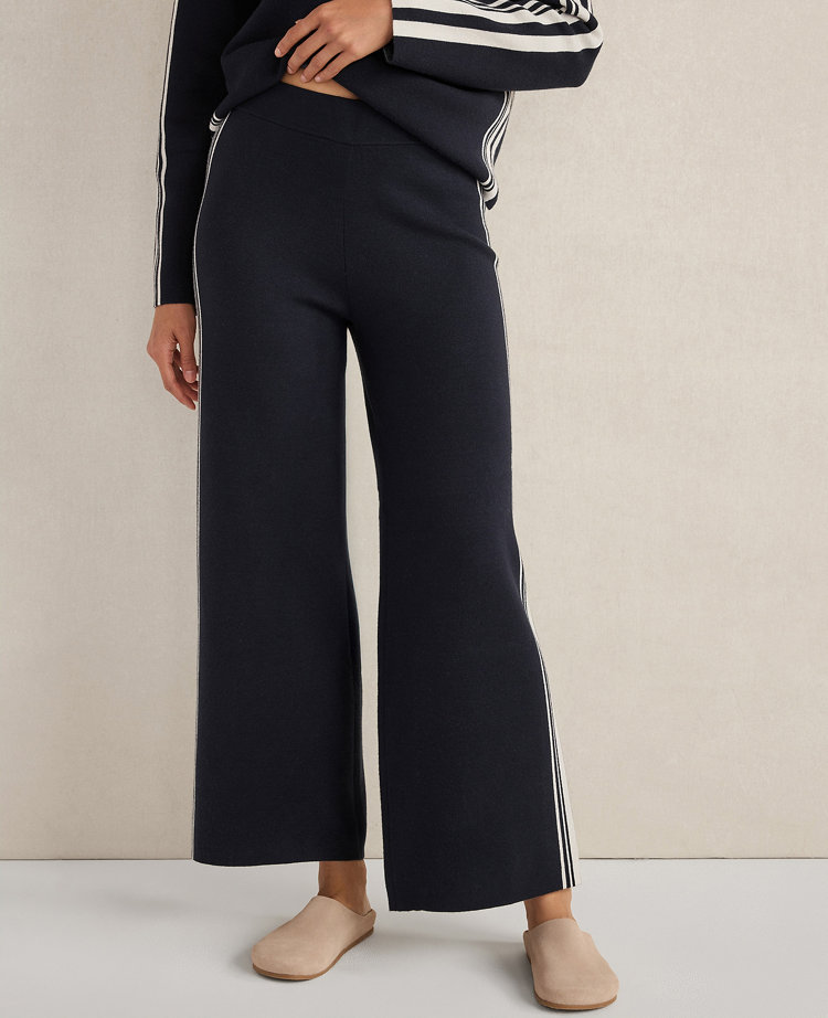 Ann Taylor Haven Well Within Sporty Stripe Straight Leg Pants