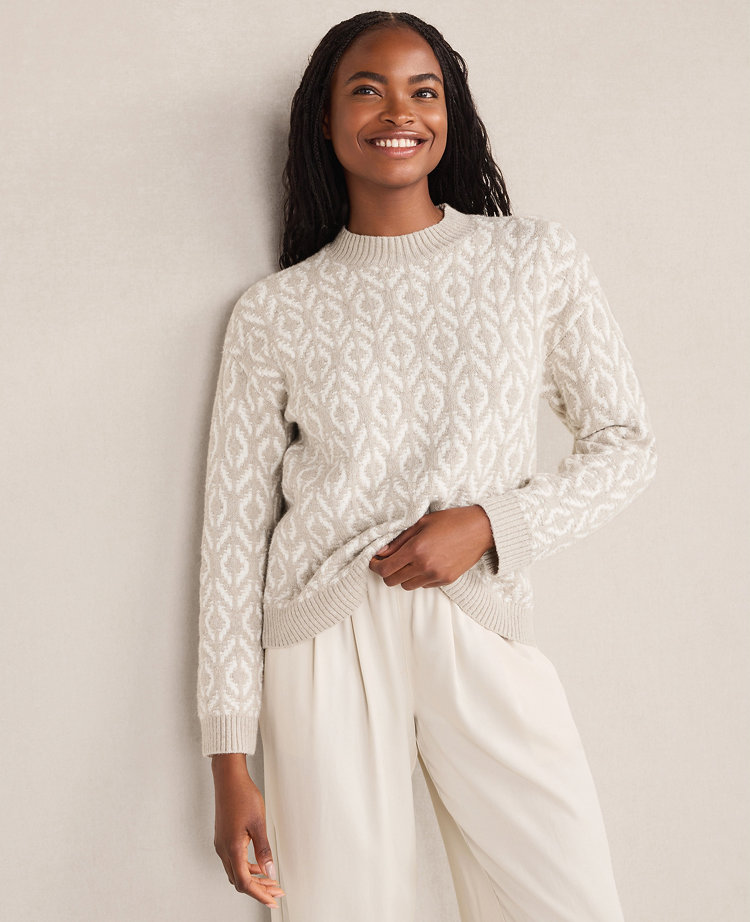 Haven Well Within Organic Cotton Blend Diamond Stitch Sweater