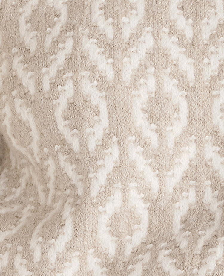Ann Taylor Haven Well Within Organic Cotton Blend Diamond Stitch Sweater 000523 Women's