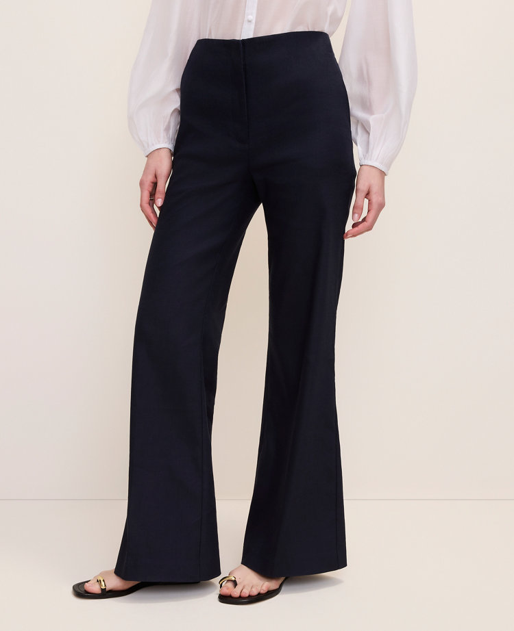 The Petite Linen Blend Trouser