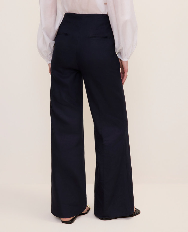 The Petite Linen Blend Trouser