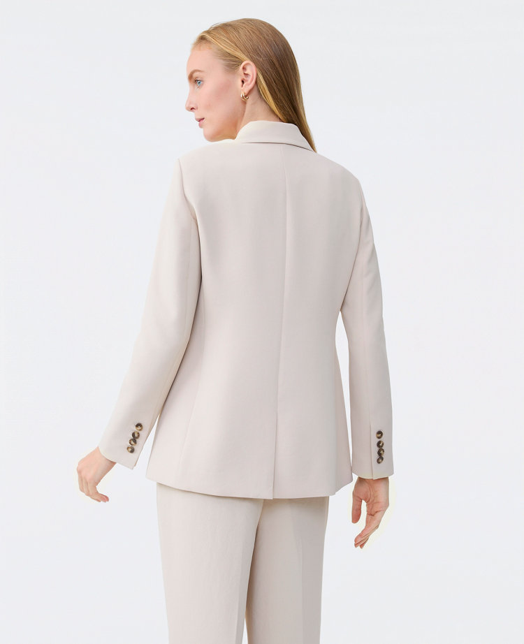 The Petite Tailored Blazer in Crinkled Crepe