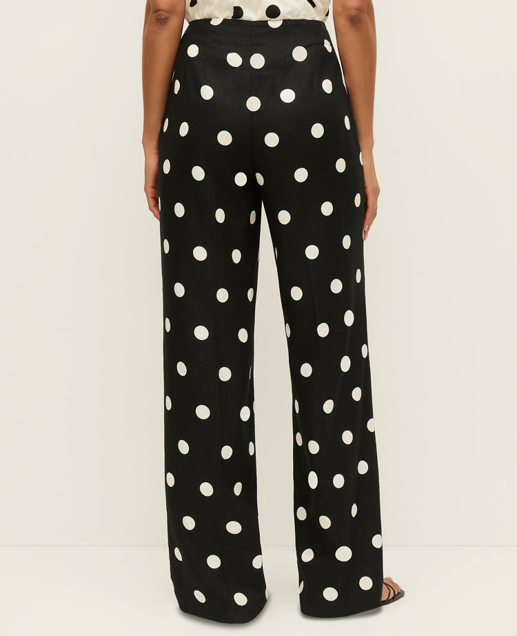 The Dotted Side Zip Pant in Linen