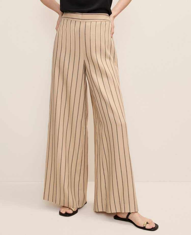 The Petite Statement Palazzo Pant in Stripes