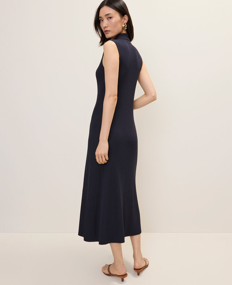 Collared Midi Sweater Dress