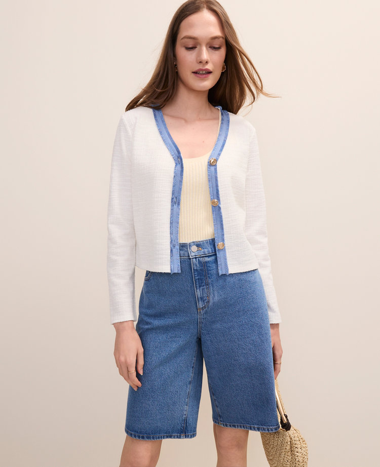 Cropped Tweed Jacket