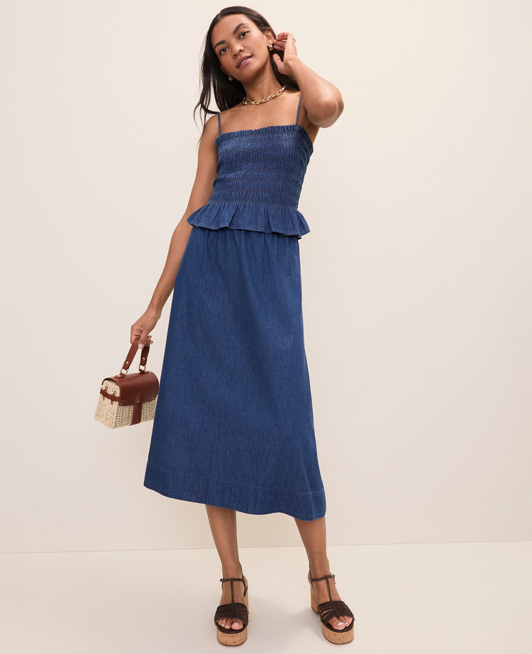 Weekend Easy Fit Denim Midi Skirt