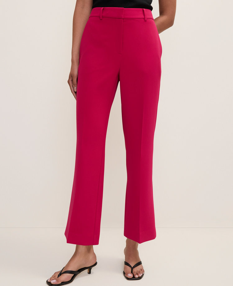 The Flare Ankle Pant in Fluid Crepe