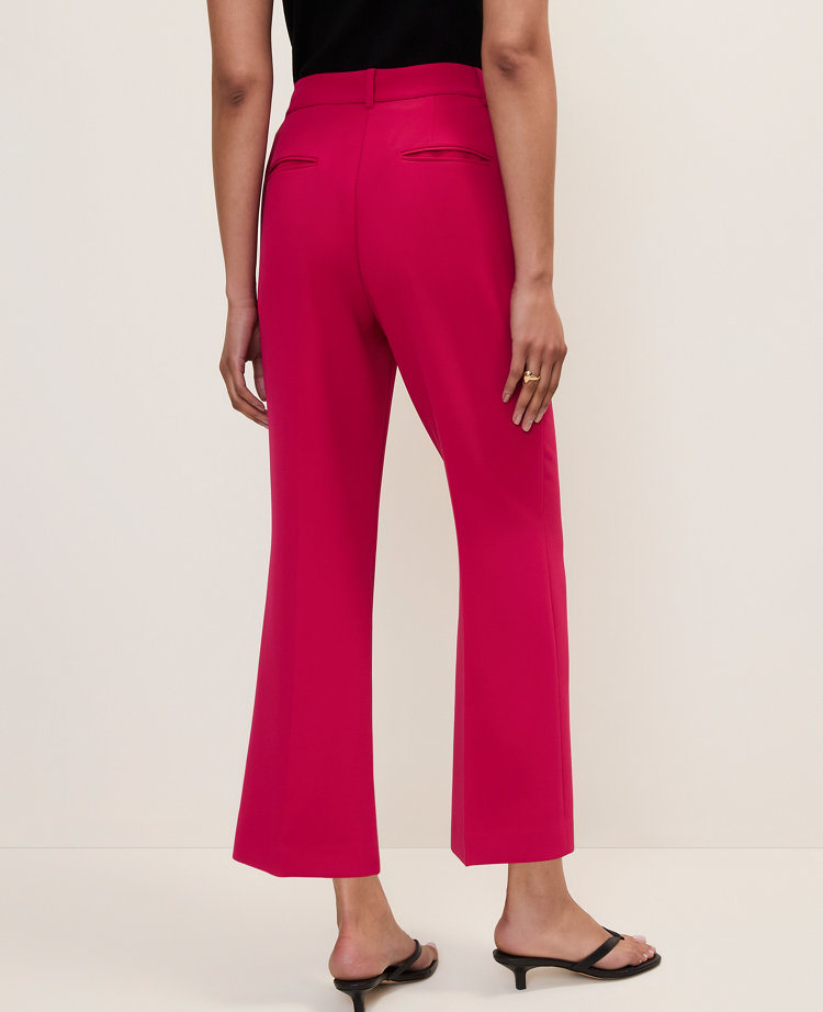 The Flare Ankle Pant in Fluid Crepe