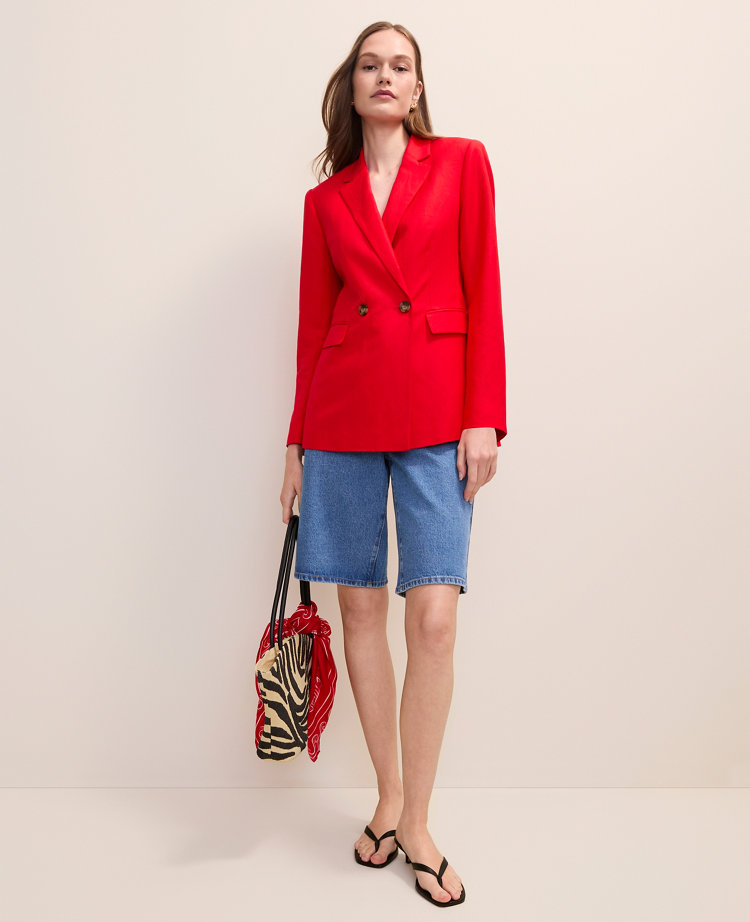 The Crosby Blazer in Linen Blend