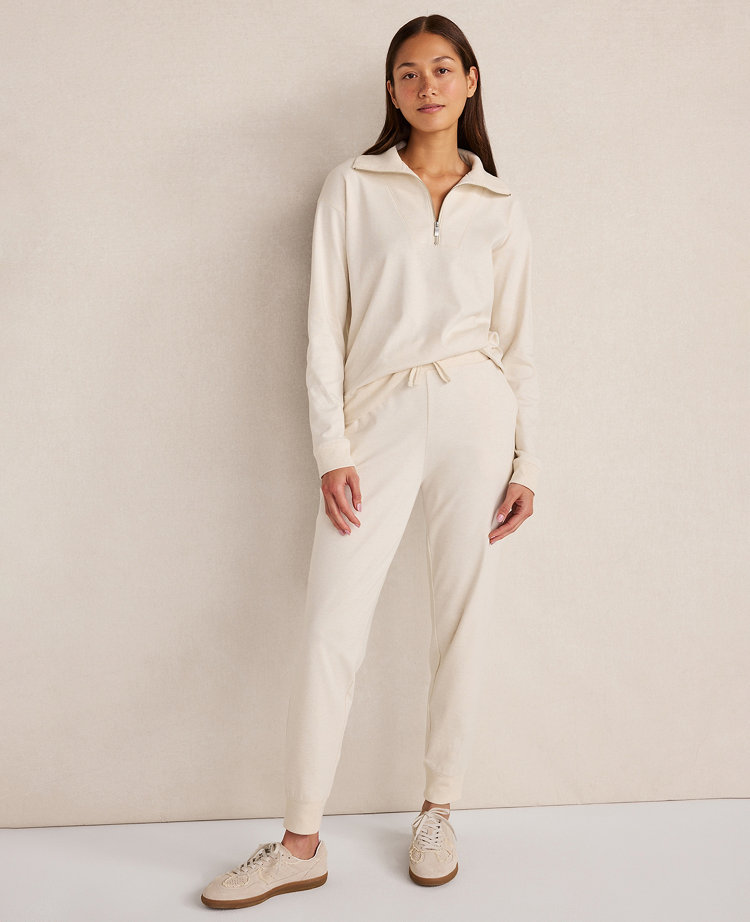 Haven Well Within Botanical-Dyed Organic Cotton Interlock Joggers