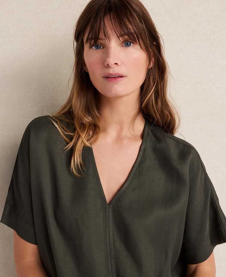 Haven Well Within Viscose Linen V-Neck Top