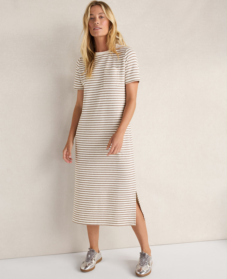 Haven Well Within Cotton Blend Textured T-Shirt Dress