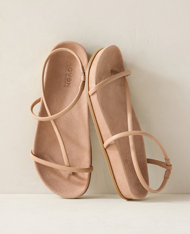 Haven Well Within Strappy Leather Molded Sandals