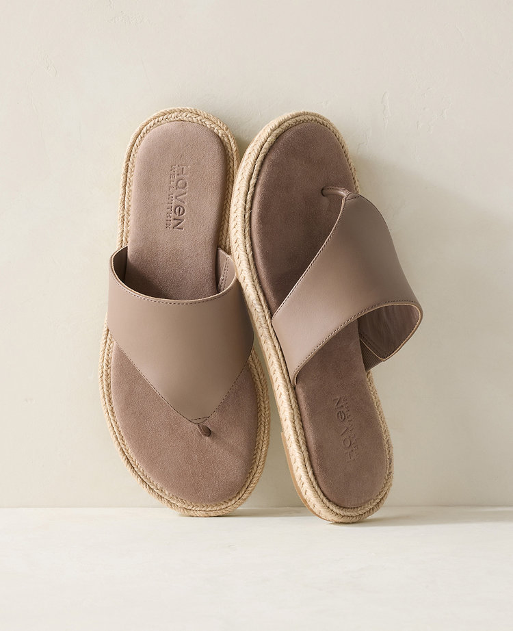Haven Well Within Leather Espadrille Sandals