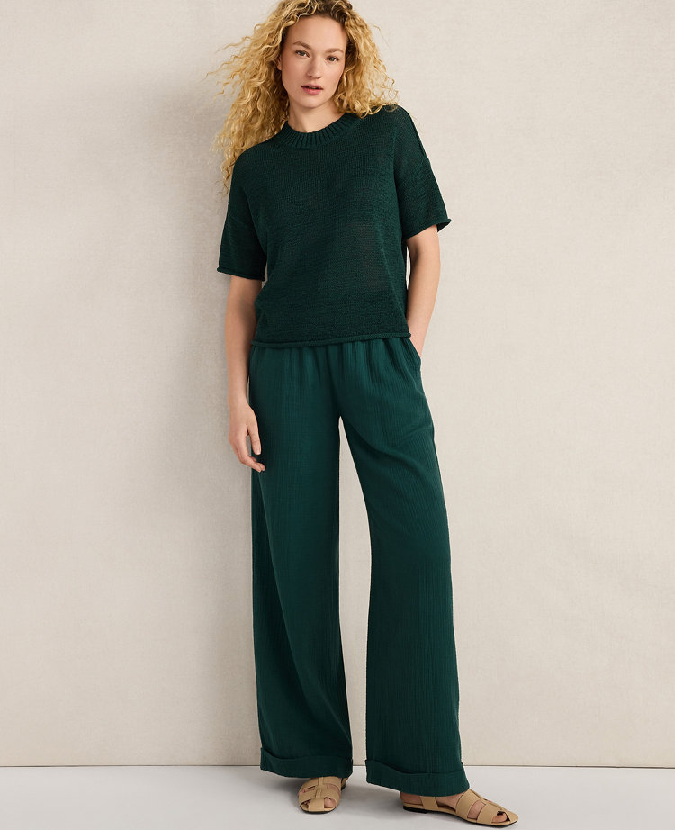 Haven Well Within Organic Cotton Linen Tape Yarn Sweater