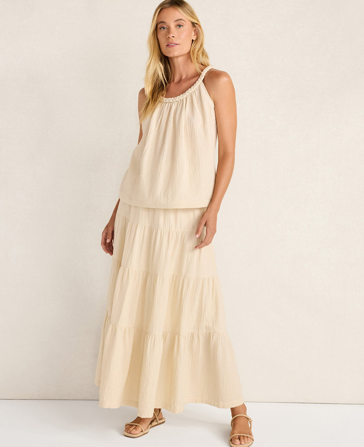 Haven Well Within Organic Cotton Gauze Braided Top