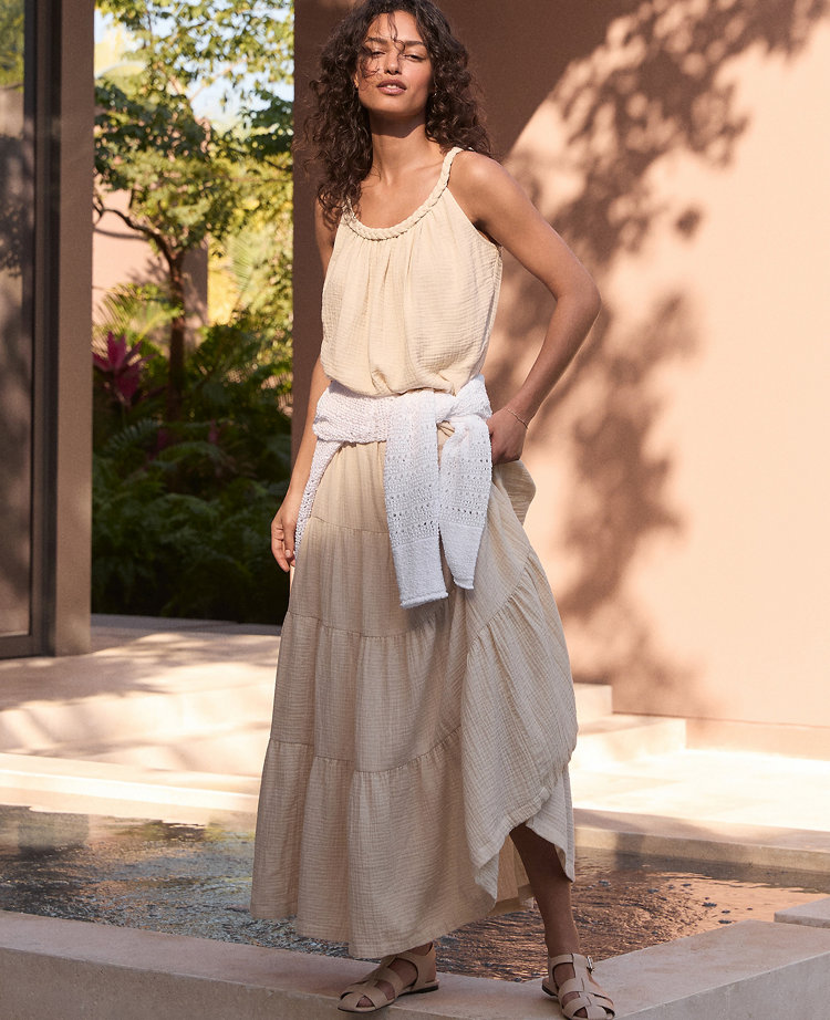 Haven Well Within Organic Cotton Gauze Braided Top
