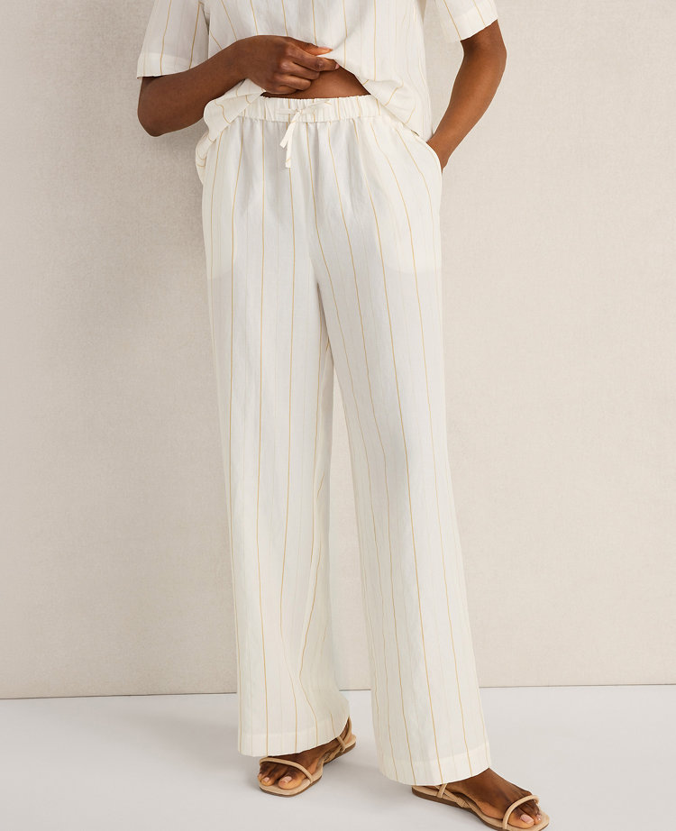 Haven Well Within Silky Linen Blend Drawstring Pants
