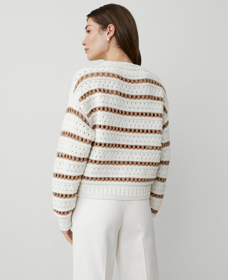 Petite Striped Stitch Sweater carousel Product Image 3