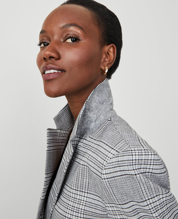 The Petite Crosby Blazer in Plaid