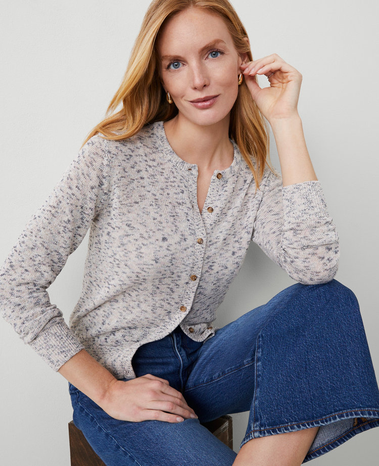 Metallic Marled Ann Cardigan