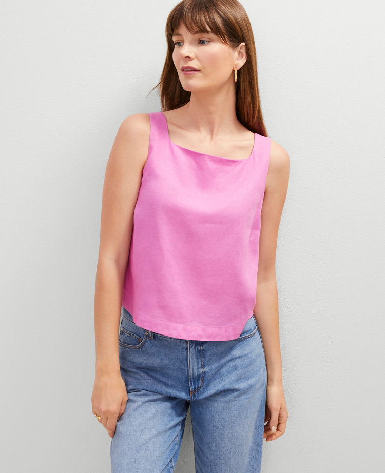 Linen Blend Tank Top