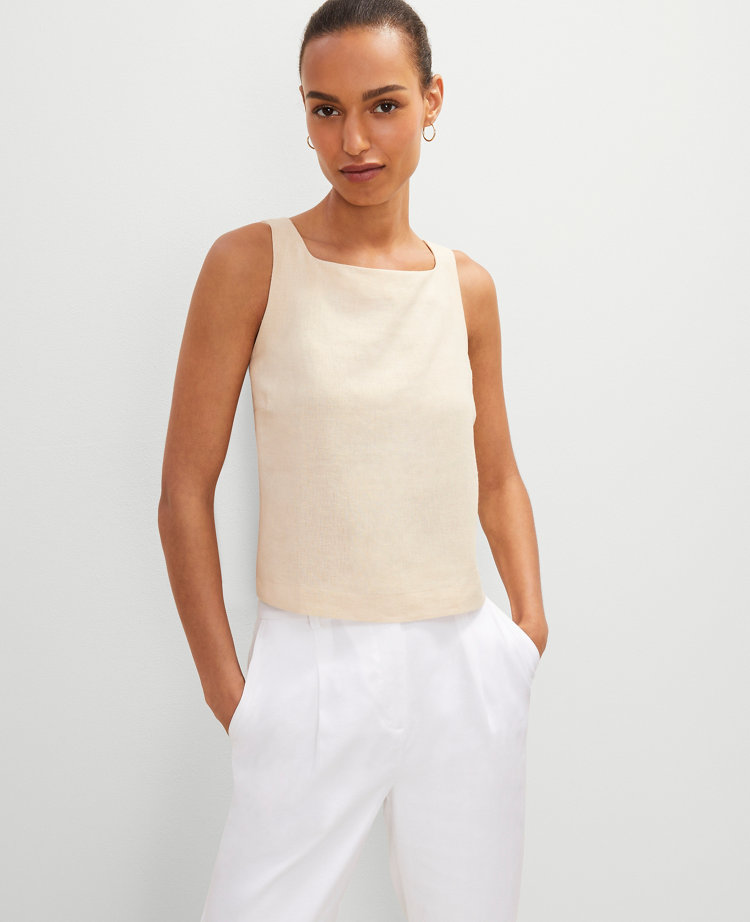 Linen Blend Tank Top