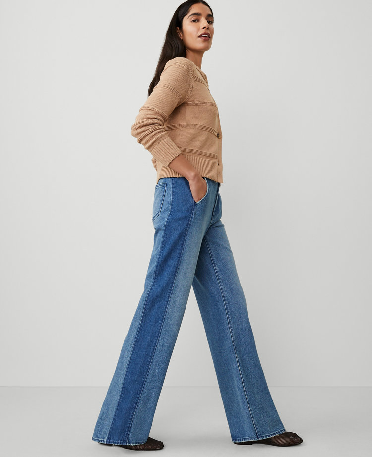 The Colorblock Wide-Leg Jean