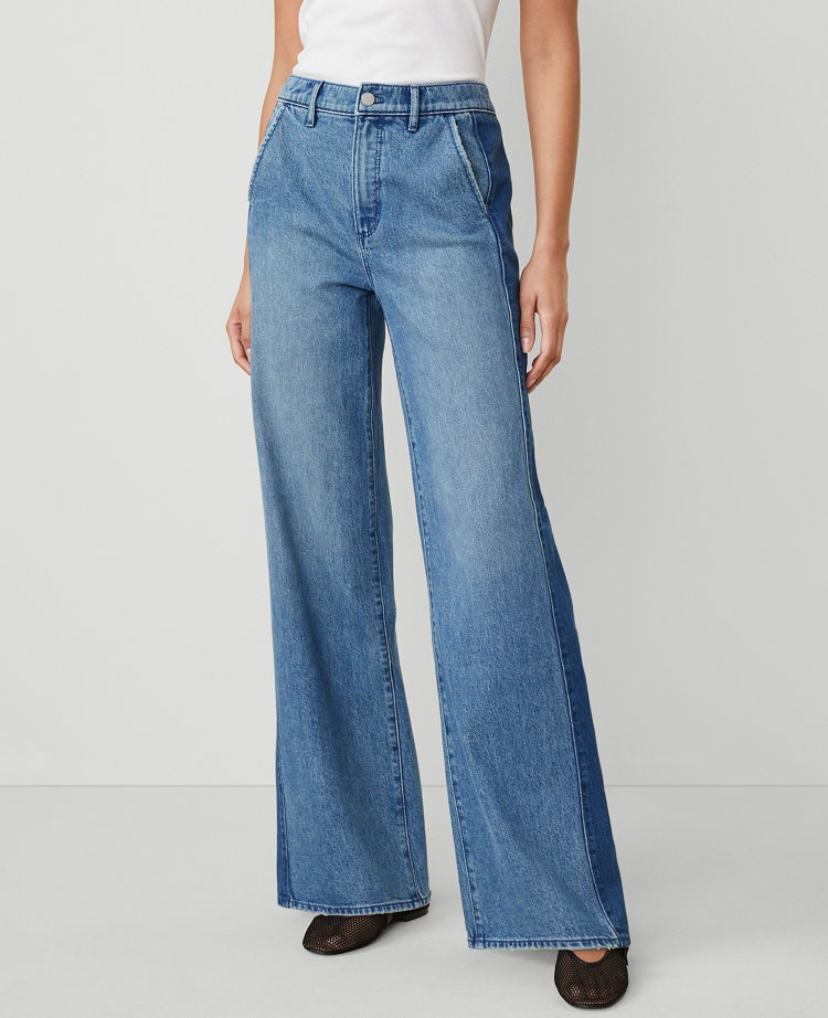 The Colorblock Wide-Leg Jean